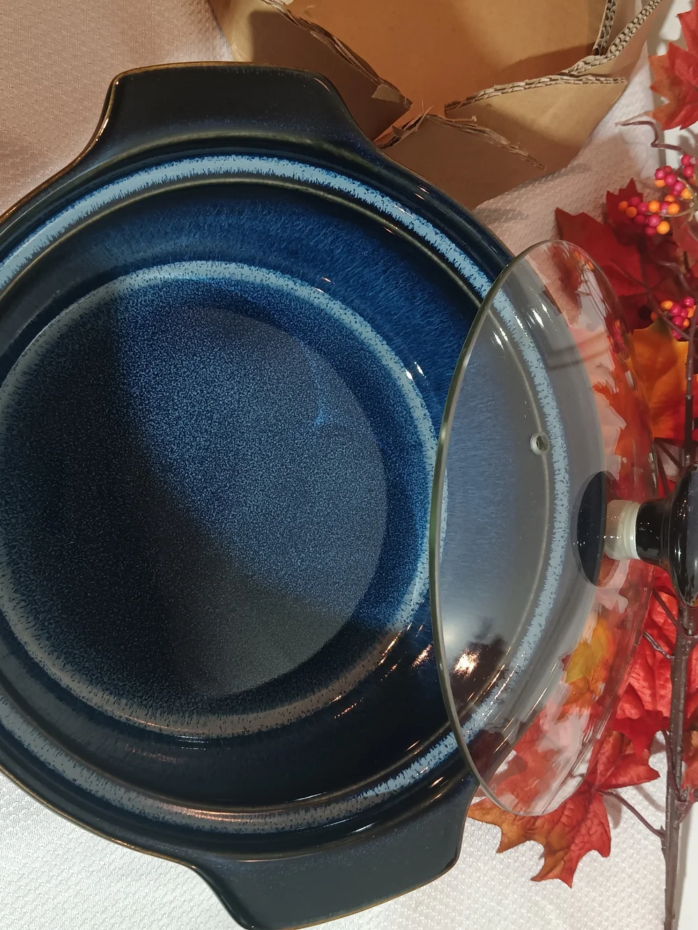 Basque New Casserole Dish with Glass Lid
